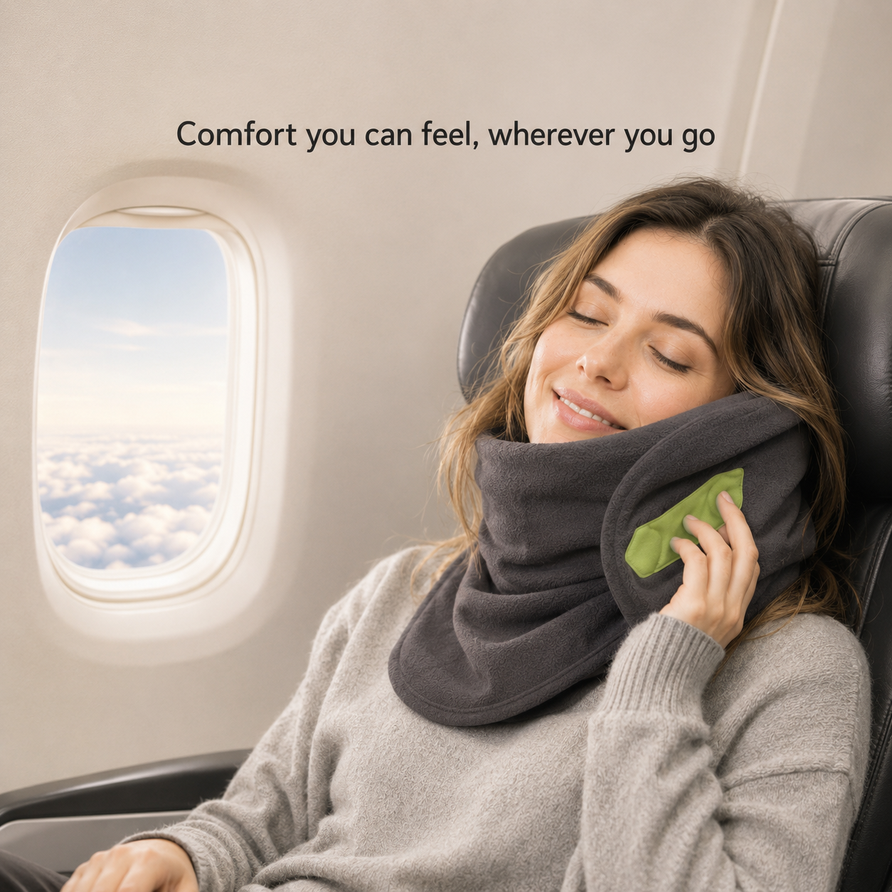 Travel Neck Pillow Adult Nap Support Gelatinous Magnetic Fabric Neck Cushion Comfortable Soft Latex Adult Sleep Aid Pillow